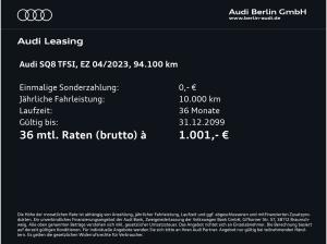 Audi SQ8 TFSI tiptr. STDHZG MATRIX RFK VIRTUAL NAVI