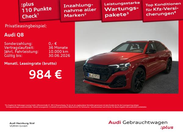 Abbildung Leasingangebot Audi Q8
