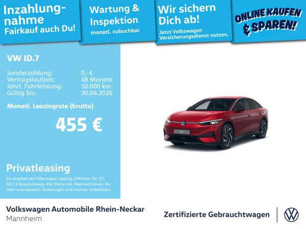 Volkswagen ID.7 Pro S GAR 2030 Navi AHK Kamera uvm