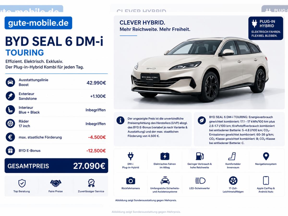 BYD Seal 6 DM-i Touring Boost