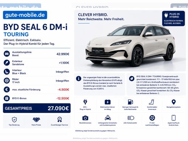 BYD Seal 6 DM-i Touring Boost