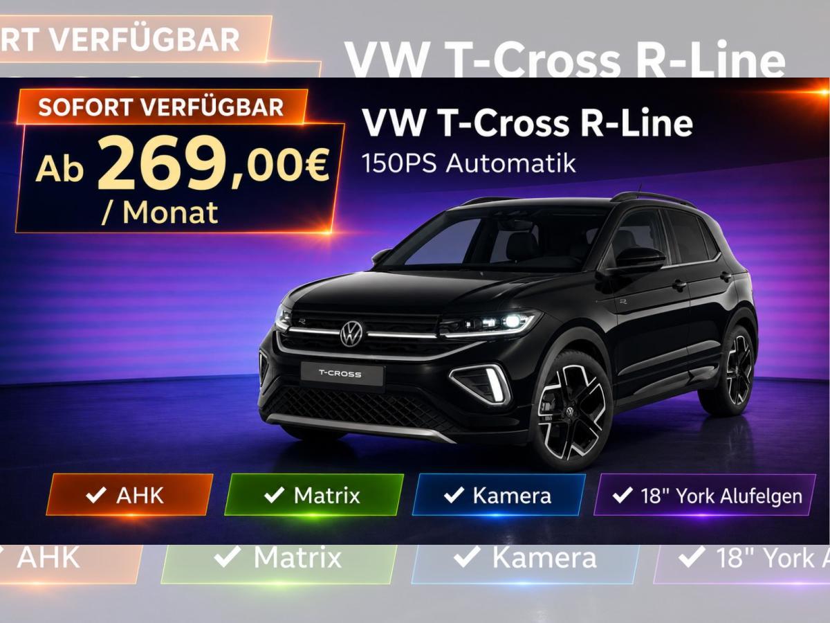 Volkswagen T-Cross 150PS DSG R-Line AHK | Matrix | Kamera