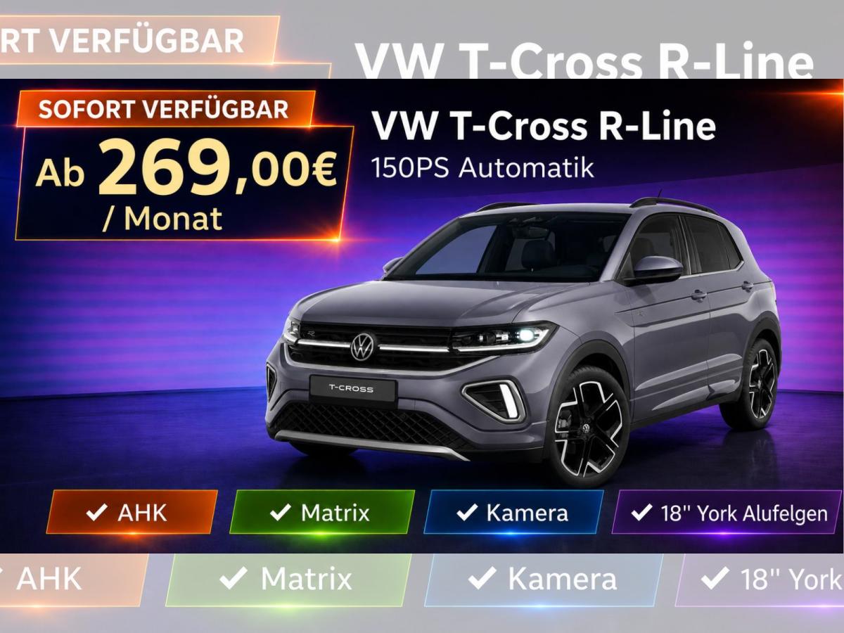 Volkswagen T-Cross 150PS DSG R-Line AHK | Matrix | Kamera