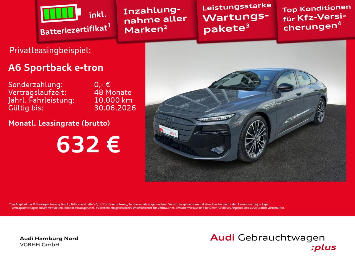 Audi A6 e-tron A6 Sportback e-tron performance S line AHK LM20