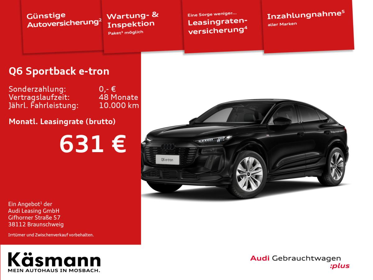 Audi Q6 e-tron Sportback performance S line HUD AHK PANO