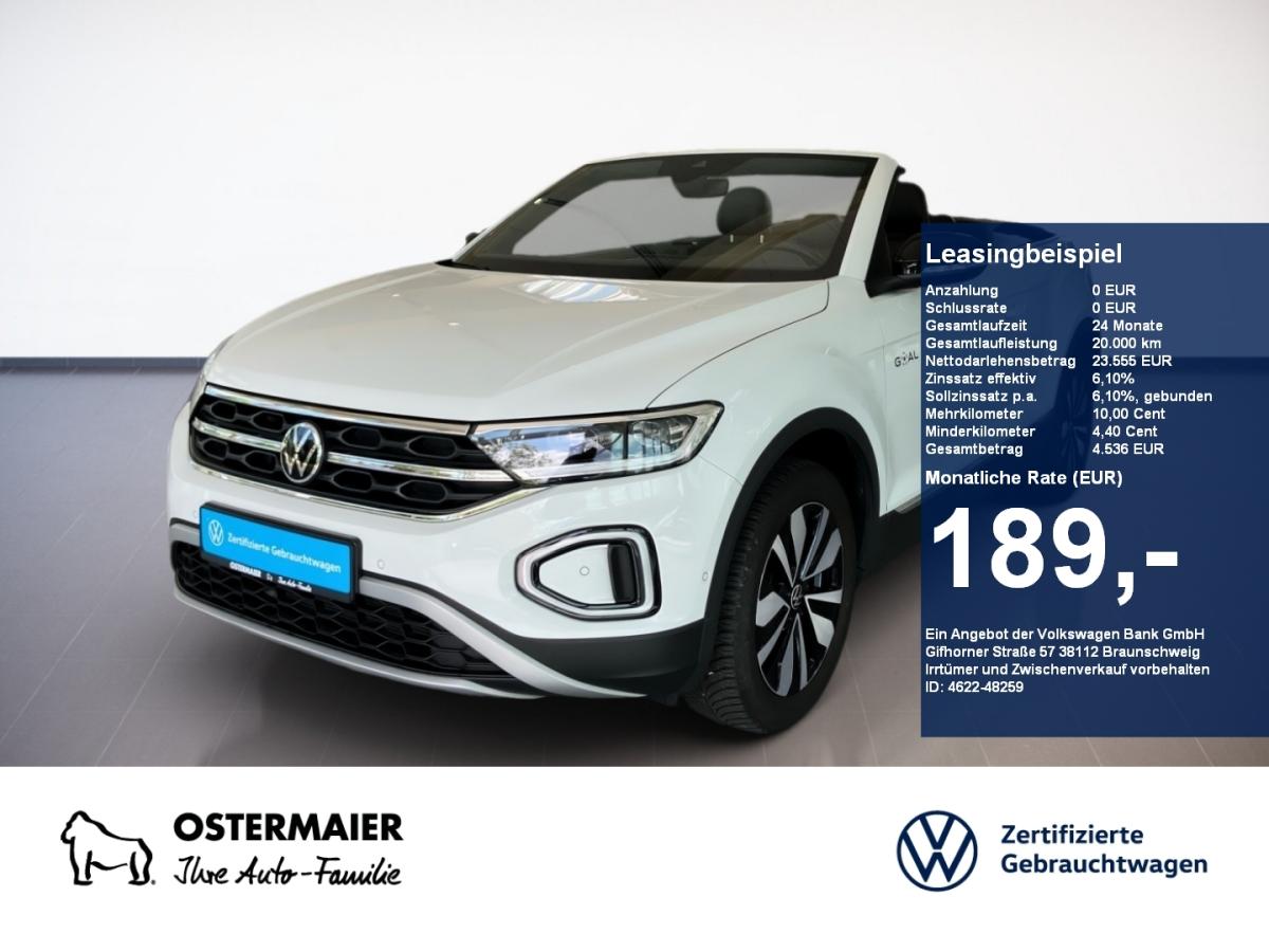 Volkswagen T-Roc Cabriolet GOAL 1.0TSI ACC.KAMERA.NAVI+VC.LED.APP-C.LKRD-HZG.SHZ