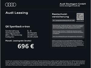 Audi Q6 e-tron Sportback edition one grey S line *0,25 % Versteuerung*