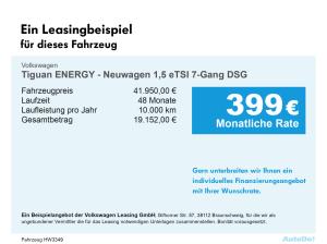 Volkswagen Tiguan ENERGY - Neuwagen 1,5 eTSI 7-Gang DSG LED