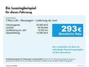 Volkswagen T-Roc Life - Neuwagen - Lieferung ab Juni LED ACC