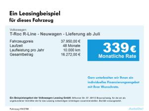 Volkswagen T-Roc R-Line - Neuwagen - Lieferung ab Juli LED