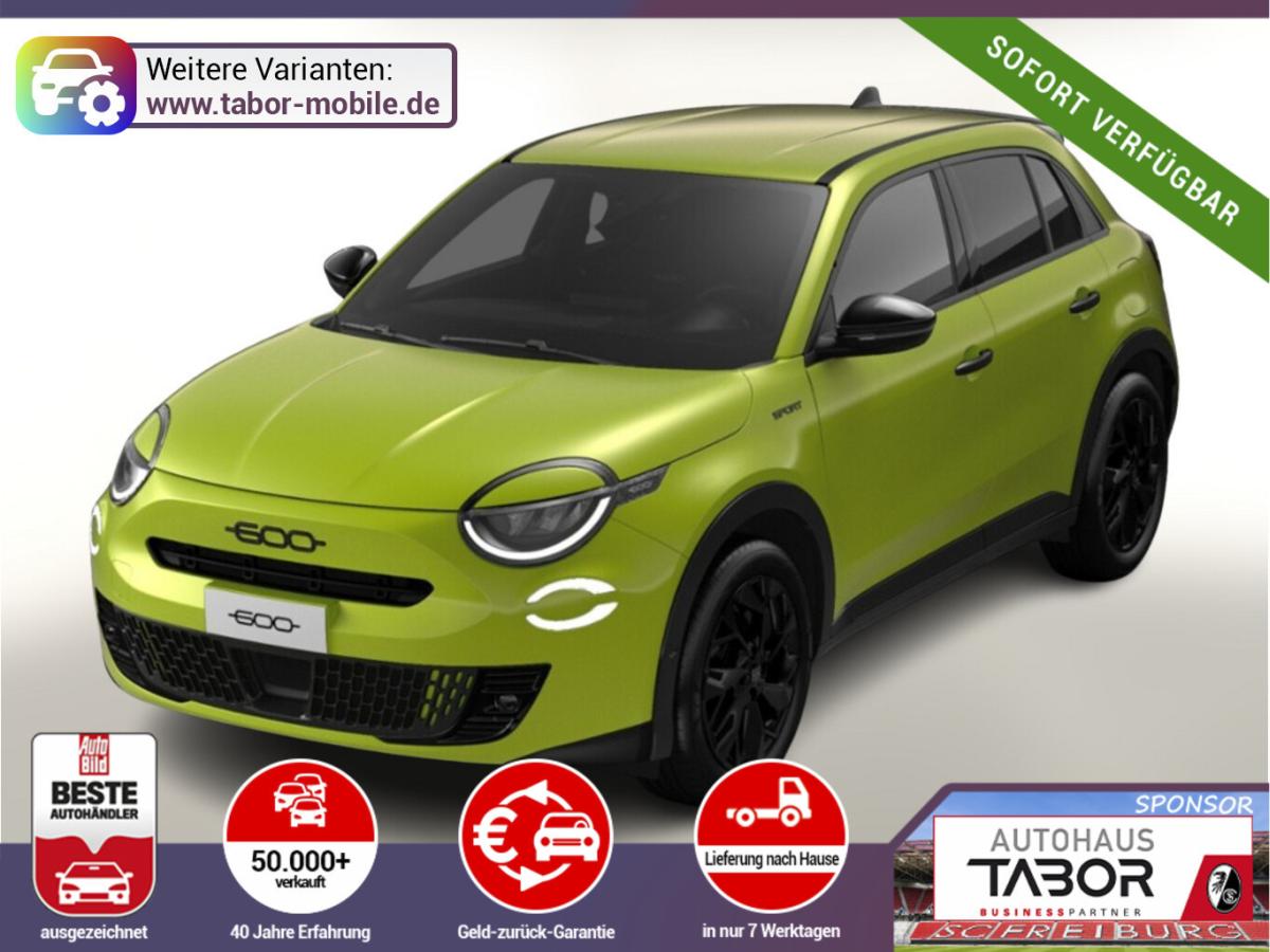 Fiat 600 Hybrid Sport Nav SHZ ACC Kam Keyl PDC PrivG