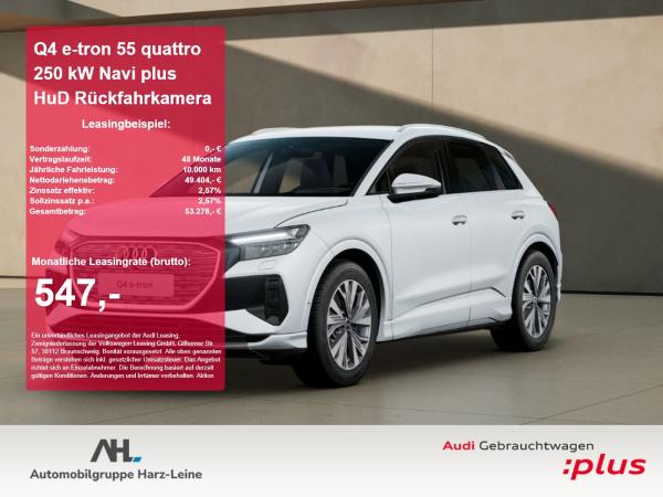 Audi Q4 e-tron 55 quattro Navi plus HuD Rückfahrkamera