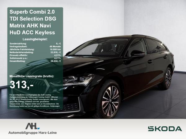 Skoda Superb Combi 2.0 TDI Selection DSG Matrix AHK Navi HuD ACC Keyless