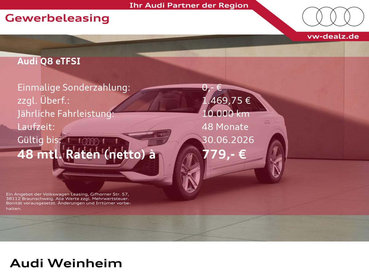 Audi Q8 SUV TFSI e Quattro Klima NAVI PDC Leder LED
