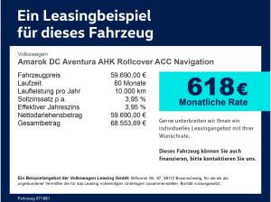 Volkswagen Amarok DC Aventura AHK Rollcover ACC Navigation
