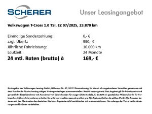 Volkswagen T-Cross 1.0 TSI *Goal* Navi PDC SHZ ACC VKZ-Erk.