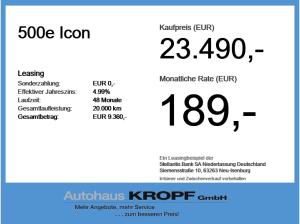 Fiat 500e Icon CarPlay / Neuwagen