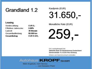 Opel Grandland 1.2 LED,Sitzheizung,Parkpilot