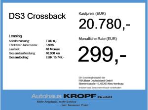 DS Automobiles DS 3 Crossback DS3 Crossback Alcantara+Navi+SHZ+Fernlichtass.