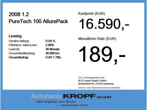Peugeot 2008 1.2 PureTech 100 AllurePack LED+Navi+SHZ+LM