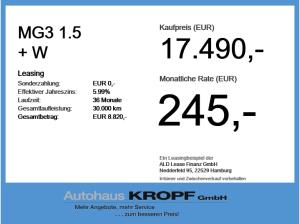 MG MG3 3 1.5 + W ACC+LED+Navi+SHZ+360+LM+PDC+AUT