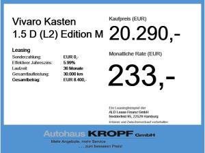 Opel Vivaro Kasten 1.5 D (L2) Edition M PDC+SpurW