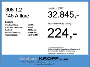 Peugeot 308 1.2 145 A llure ACC+LED+SHZ+Winterp.+2xKlima