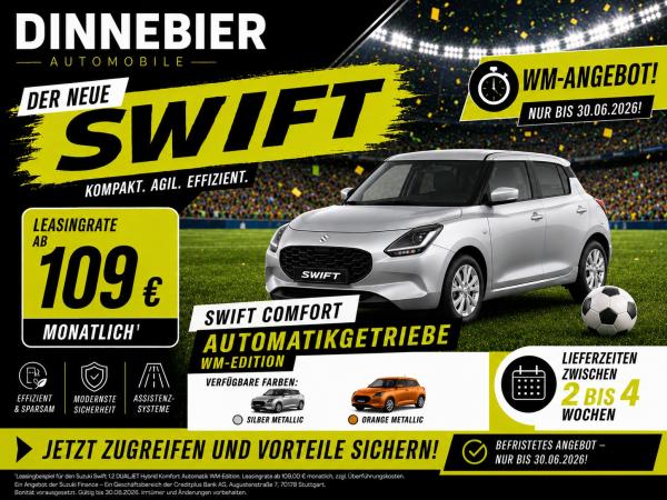 Suzuki Swift "Comfort" WM-Edition inkl. Automatikgetriebe