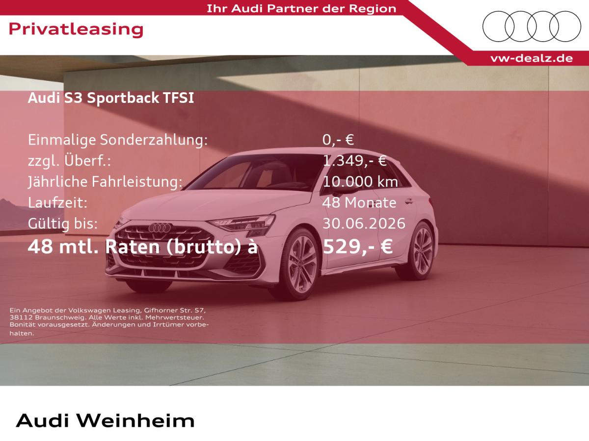 Audi S3 Sportback S-tronic Klima ALU 18" LED DAB