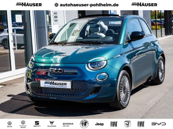 Fiat 500e Cabrio ICON 42 kWh SOFORT KAMERA SITZHZG TEMPOMAT PDC APPLE ANDROID