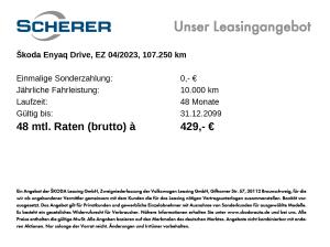 Skoda ENYAQ Enyaq 80 iV 82 kWh Drive Sport RFK SHZ autom. Parken Licht & Sicht Plus Klima Plus e-Klappe 19"
