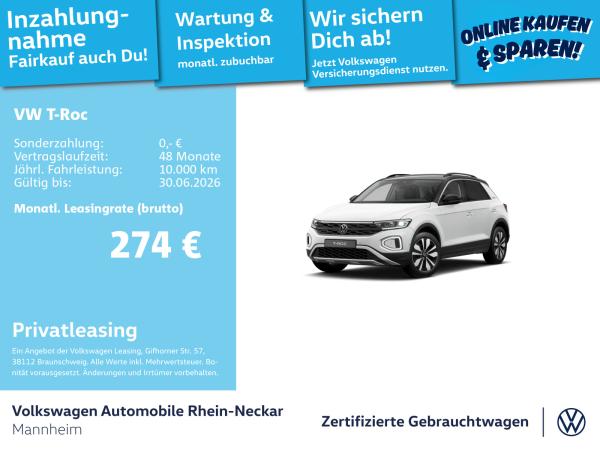 Volkswagen T-Roc 2.0 TDI GOAL DSG Navi AHK Kamera UVM