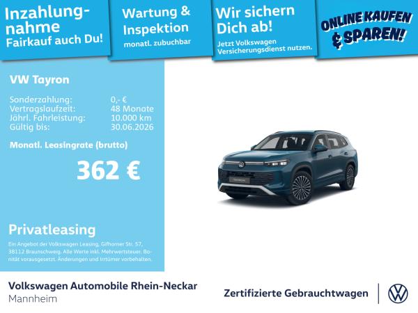 Volkswagen Tayron 2.0 TDI Life DSG 4Motion 7-Sitzer Navi AHK Kamera uvm