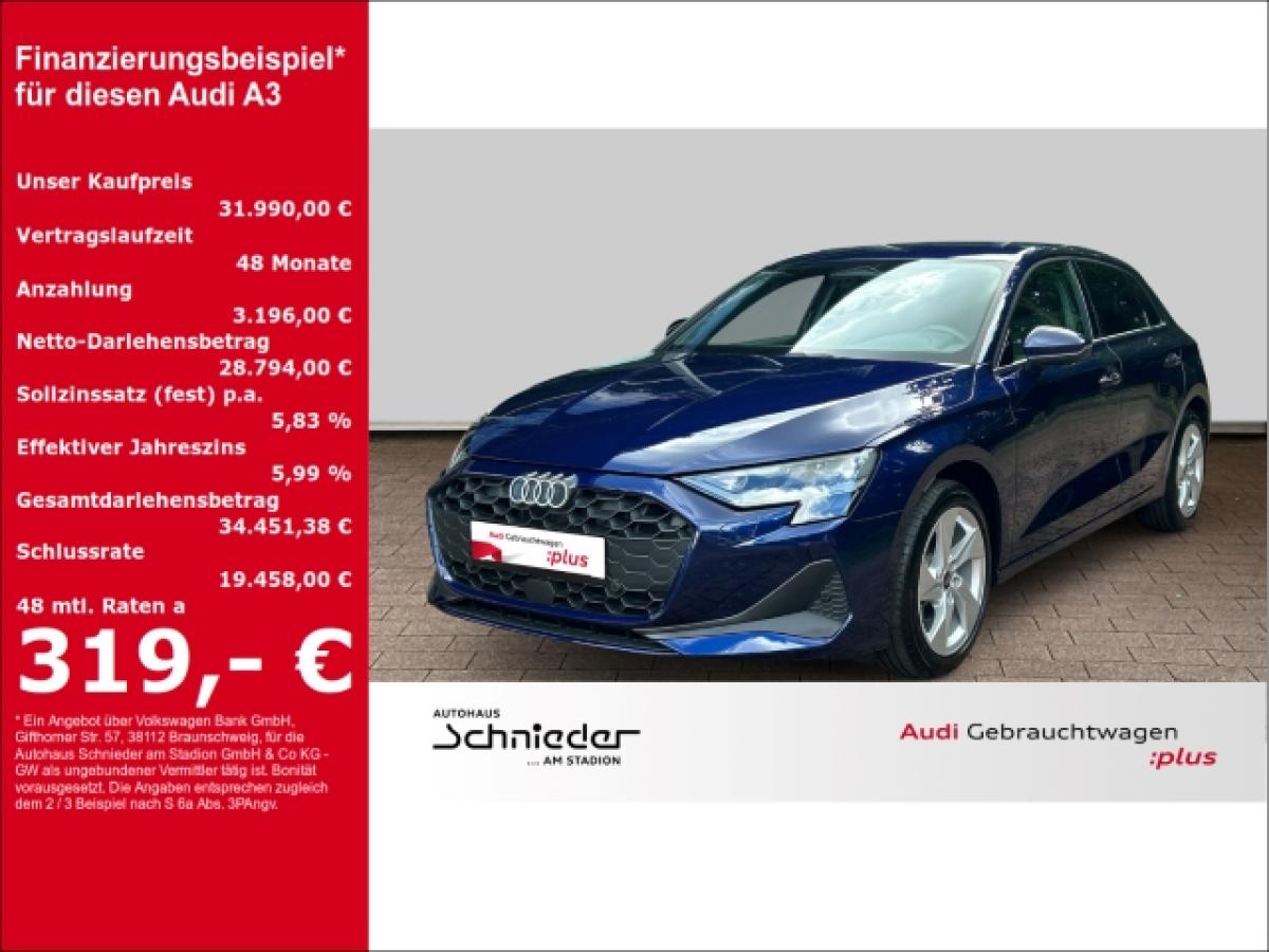 Audi A3 SPORTBACK TFSI 85 kW +AHK+VIRTUAL+NAVI+SHZ
