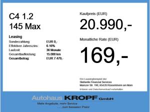 Citroën C4 1.2 145 Max ACC+LED+Navi+SHZ+Winterp.+2xKlima