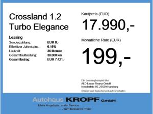 Opel Crossland 1.2 Turbo Elegance LED+SHZ+2xKlima+LM