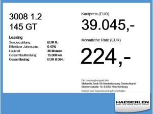 Peugeot 3008 1.2 145 GT ACC+Alcantara+LED+Navi+SD+SHZ