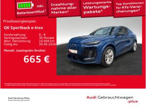 Audi Q6 e-tron Q6 Sportback e-tron performance edition one blue