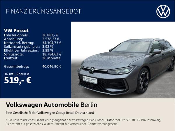 VW Passat Volkswagen Passat 2.0 TDI DSG R Line im Leasing