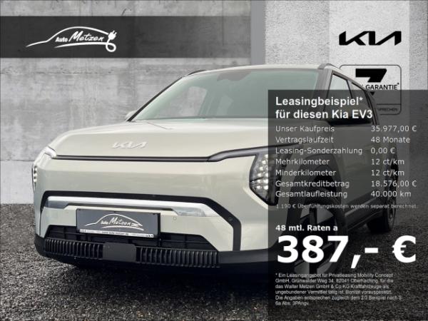 Kia EV3 58,3-kWh Earth P3/P4/P5 Navi Digitales Cockpit LED ACC El. Heckklappe Apple CarPlay