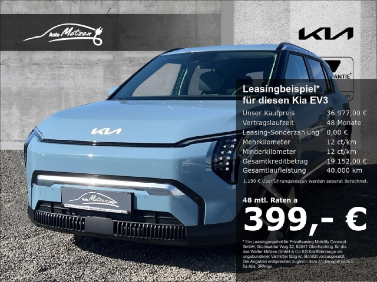 Kia EV3 58,3-kWh Earth P3/P4/P5/P6/P7 Navi Leder Digitales Cockpit 360 Kamera LED ACC El. Heckklappe