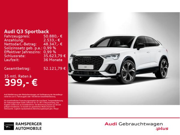 Audi Q3 Sportback S line 40 TDI quat Matrix AHK Sonos