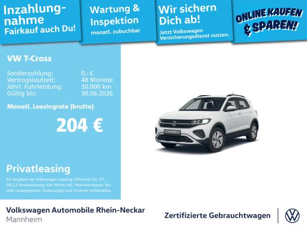 Volkswagen T-Cross 1.0 TSI Life GAR 2030 App-Connect PDC LED uvm.