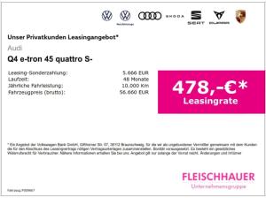 Audi Q4 e-tron e-tron 45 quattro S-Line+Matrix+AHK+TopView+Navi+CarPlay+LM20