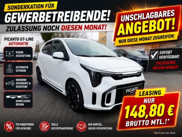 Kia Picanto PICANTO 1.0 GDI AUTOMATIK GT-LINE ⚡️GEWERBE Blitzangebot! 🔥⚡️MÜNCHEN SOFORT