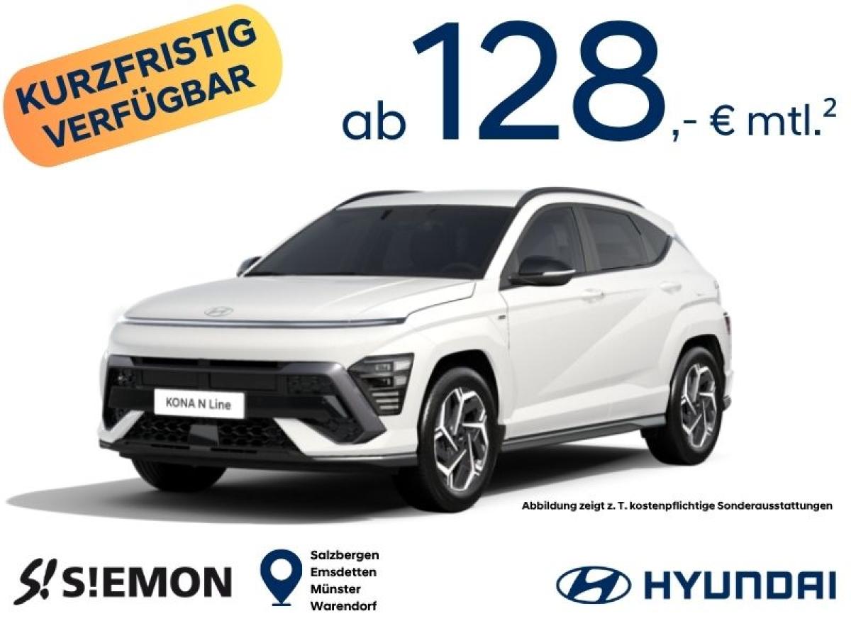 Hyundai KONA N Line ✔️1.6 T-GDI ✔️ 110kW ✔️ MY27 ✔️ 7-Gang-DCT ✔️ kurzfristig verfügbar ✔️ Privatkundenangebot