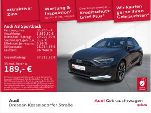 Audi A3 Sportback 40 TFSI e advanced AHZV Kamera HUD LED