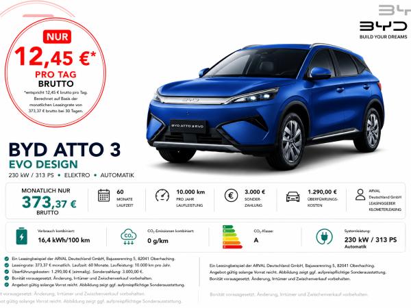 BYD ATTO 3 EVO Design⚠️**3.000€ Förderung**⚠️ | Elektr.Heckkl. I Navi I Lenkradheizung