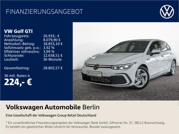 Volkswagen Golf VIII GTI 2.0 TSI Navi LED-Plus ACC Sitzhzg.