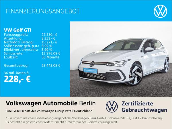 Volkswagen Golf VIII GTI 2.0 TSI Kamera LED-Plus APP Sitzhz